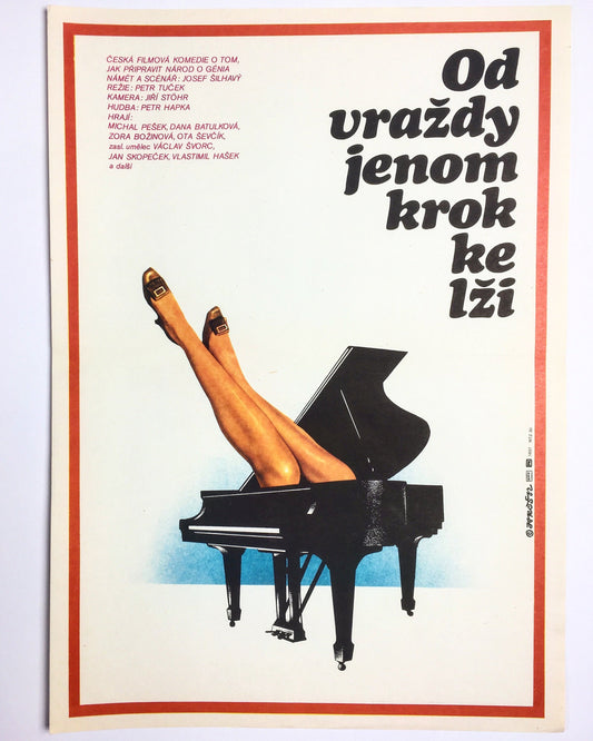 From Murder Only a Step to a Lie - Czech Film Poster