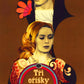 Vintage-style poster for Three Wishes for Cinderella with two characters and text on a brown background