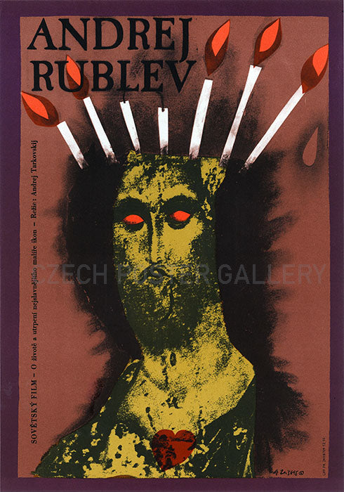 Andrei Rublev Czech Movie Poster Large - Czech Film Poster Gallery