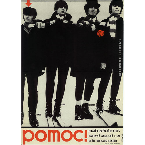 The Beatles Help! Czech Poster