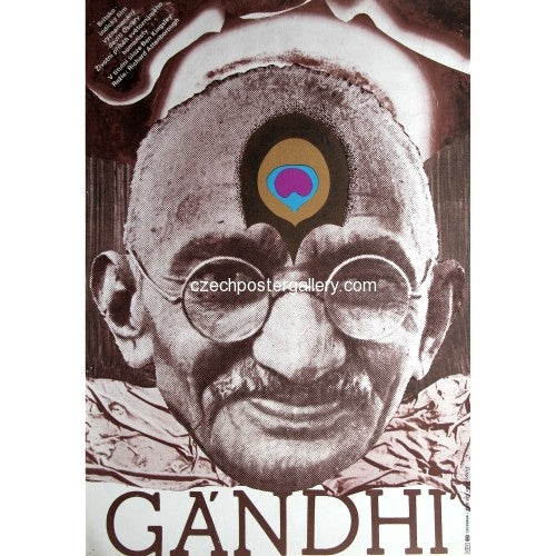 Mahatma Gandhi Graphic Portrait by Kylie Jenkin at Coroflot.com