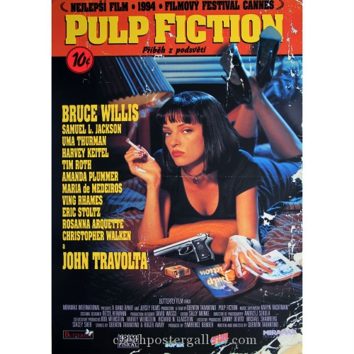 PULP FICTION Original Czech Poster