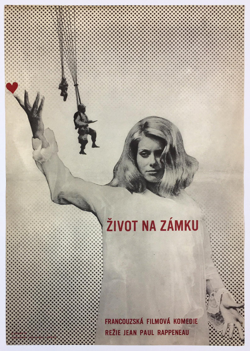 La Vie de Château (A Matter Of Resistance) Czech Poster Coola Art of Catherine Deneuve