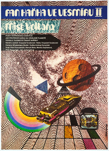 Pan Kleks w kosmosie II. Czech Poster for Polish Sci-Fi