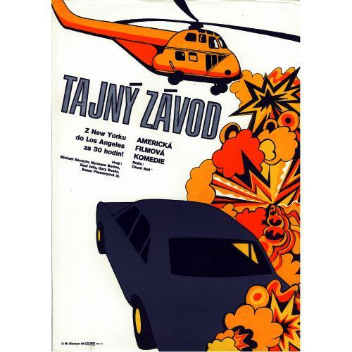 THE GUMBALL RALLY (Large) Original Czech Film Poster - Czech Film Poster Gallery