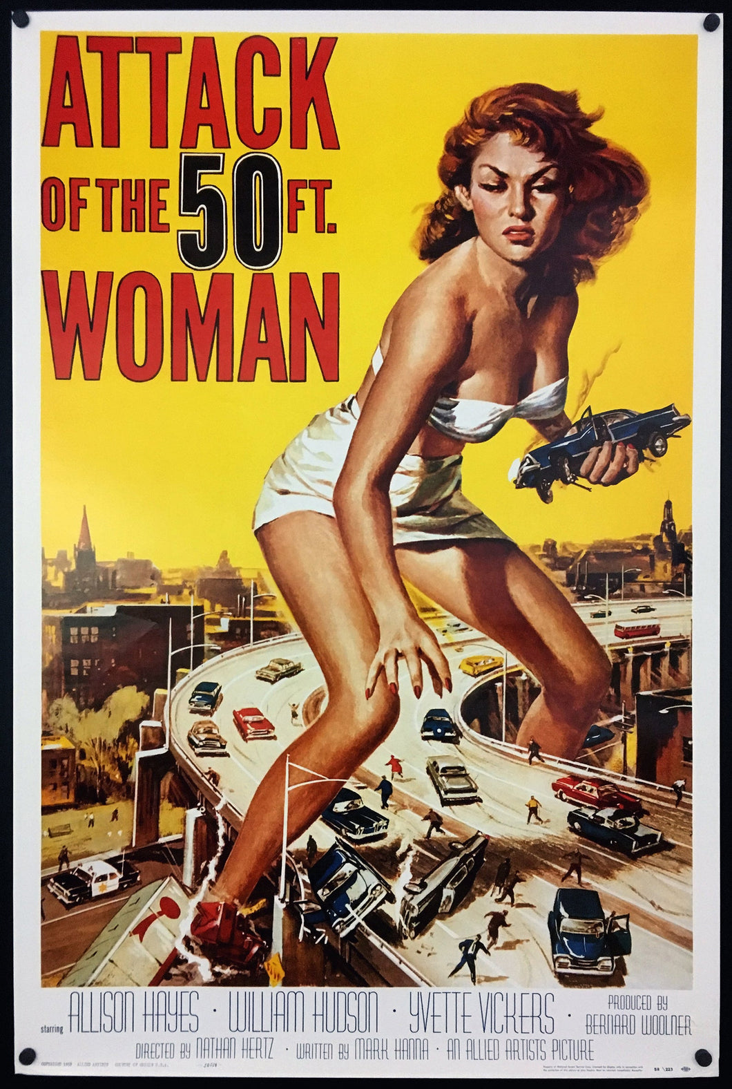 Attack of the 50FT Woman | Vintage Large Movie Poster | 1990s | Allison Hayes