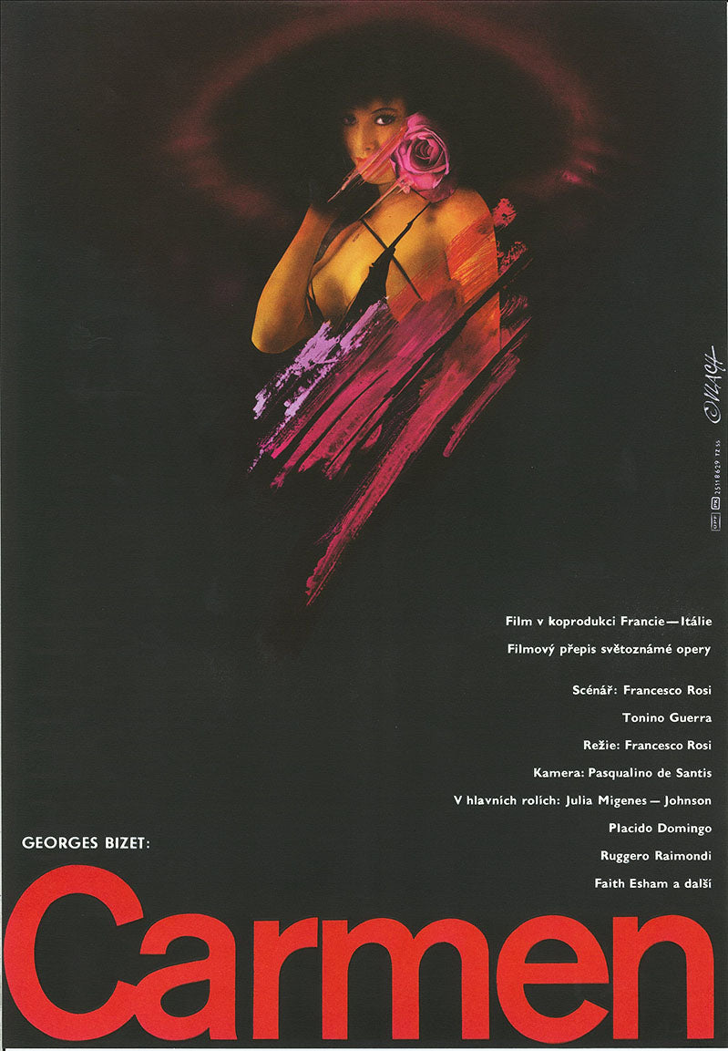 CARMEN Czech Poster for French/Italian Film