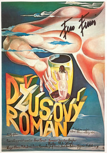 DŽUSOVÝ ROMÁN | Eva Svankmajer poster | Director's signature