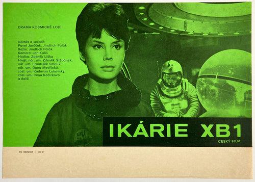 image of a woman and astronauts in Czech sci-fi movie Ikarie XB 1
