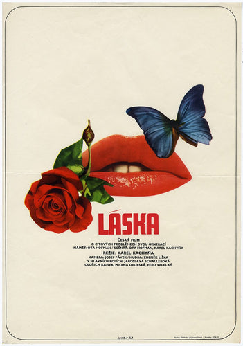 Love (Láska) Poster by Karel Vaca - Czech Film Poster Gallery