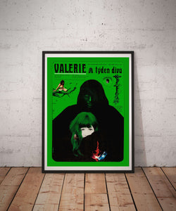 Valerie And Her Week Of Wonders | Czech Movie Poster | Green Version | Reprint