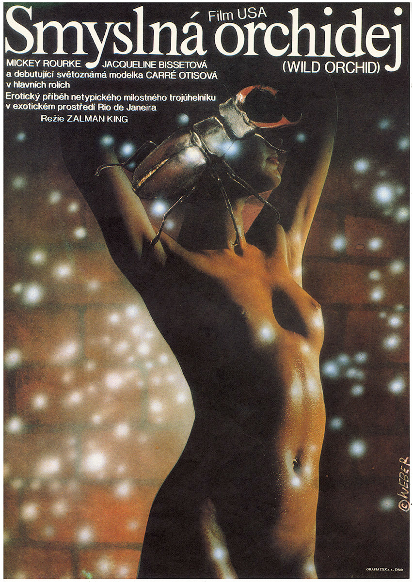 WILD ORCHID Czech Movie Poster